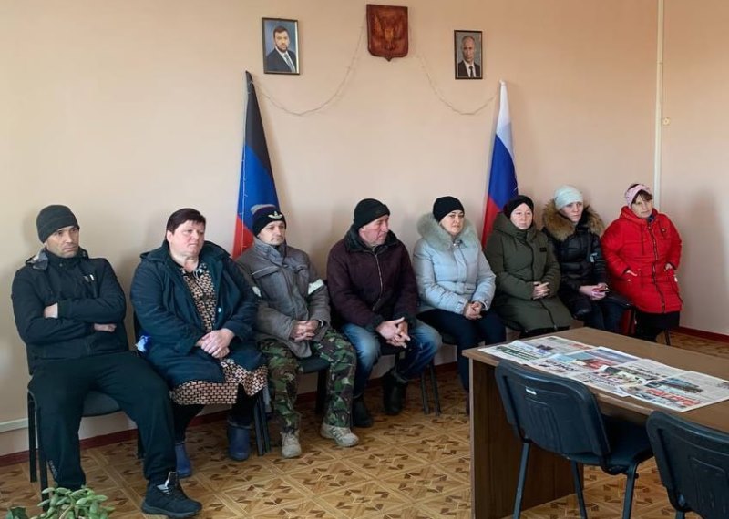 Встреча с жителями села Хомутово.