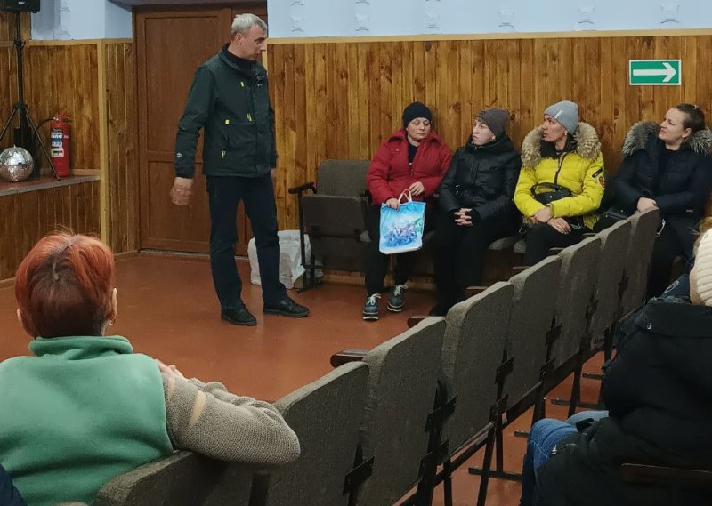 Встреча с жителями села Павлополь.