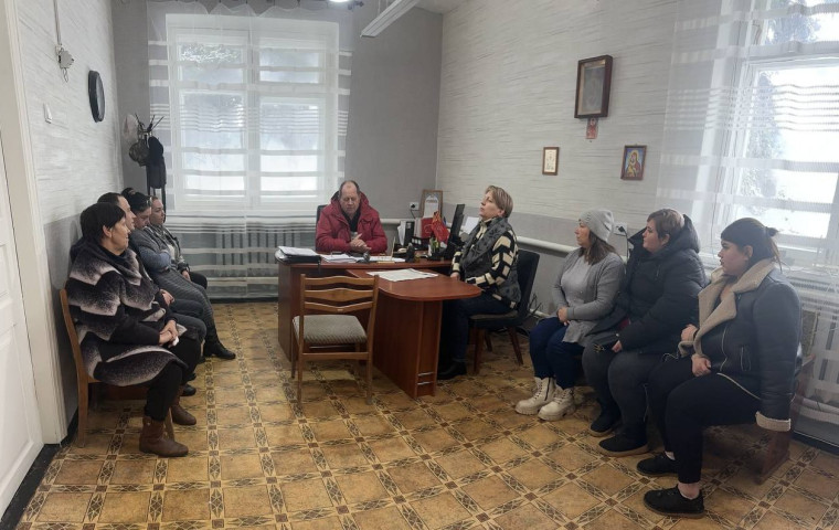 Встреча с жителями села Казацкое.